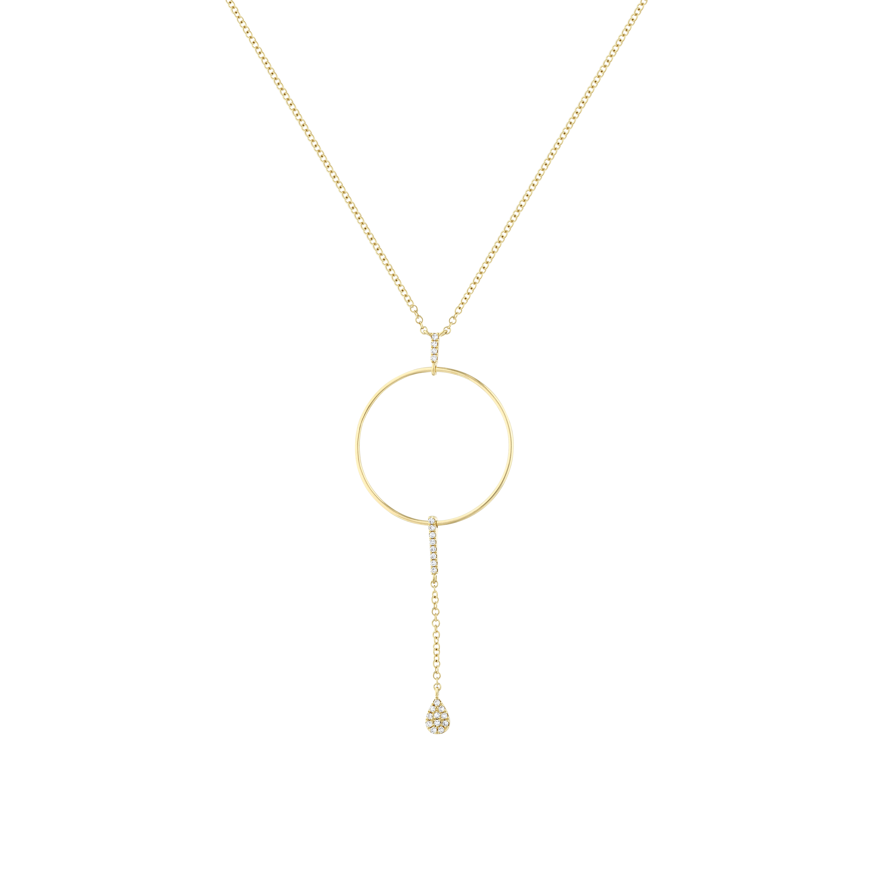 0.07ct Pırlantalı Tasarım Kolye