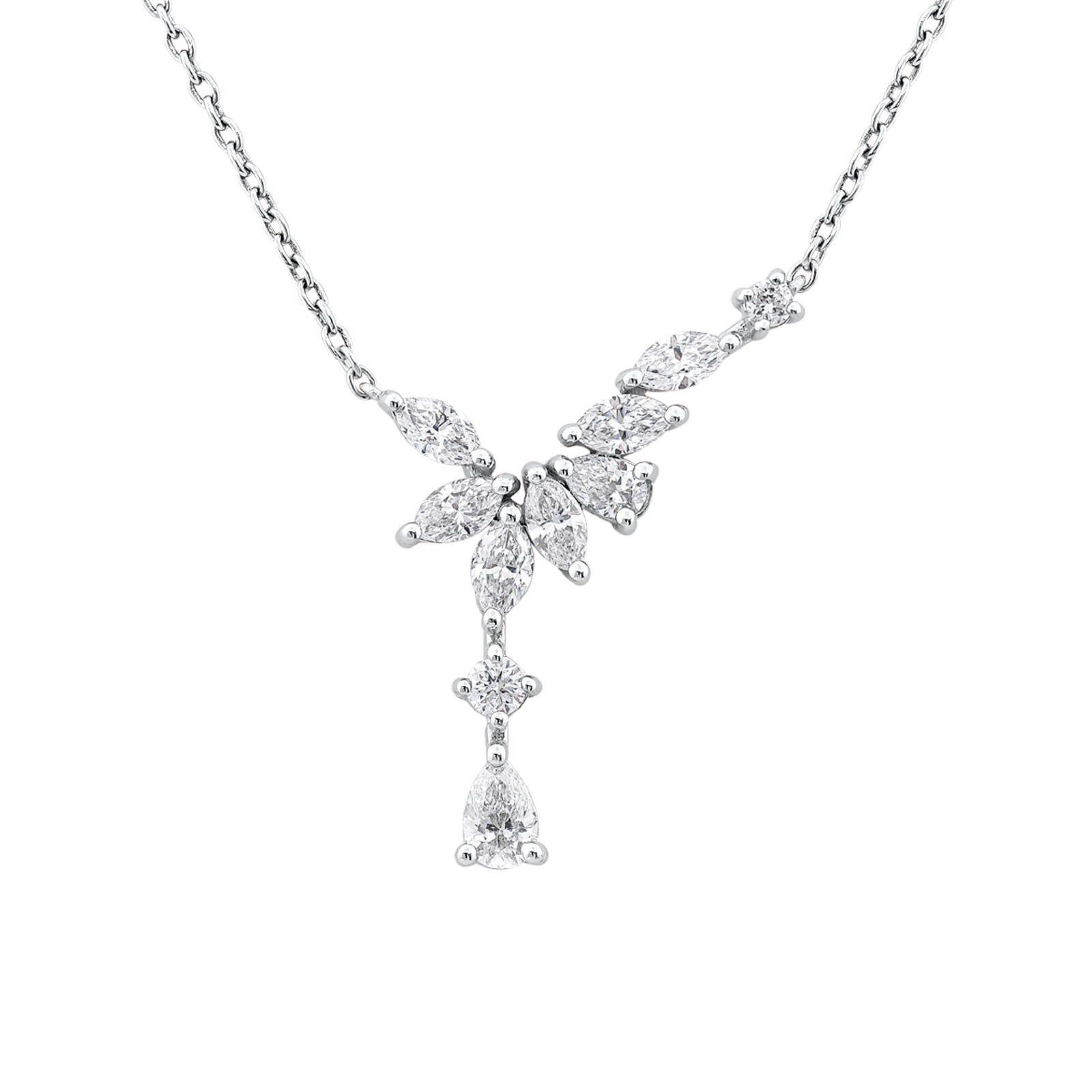 0.79ct Damla Pırlantalı Kolye