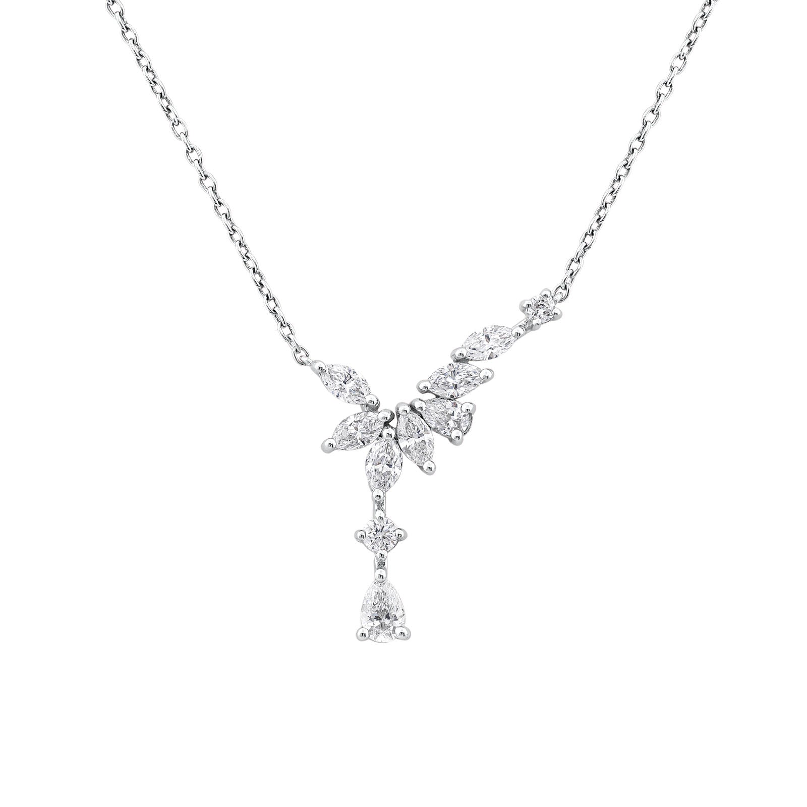 0.79ct Damla Pırlantalı Kolye