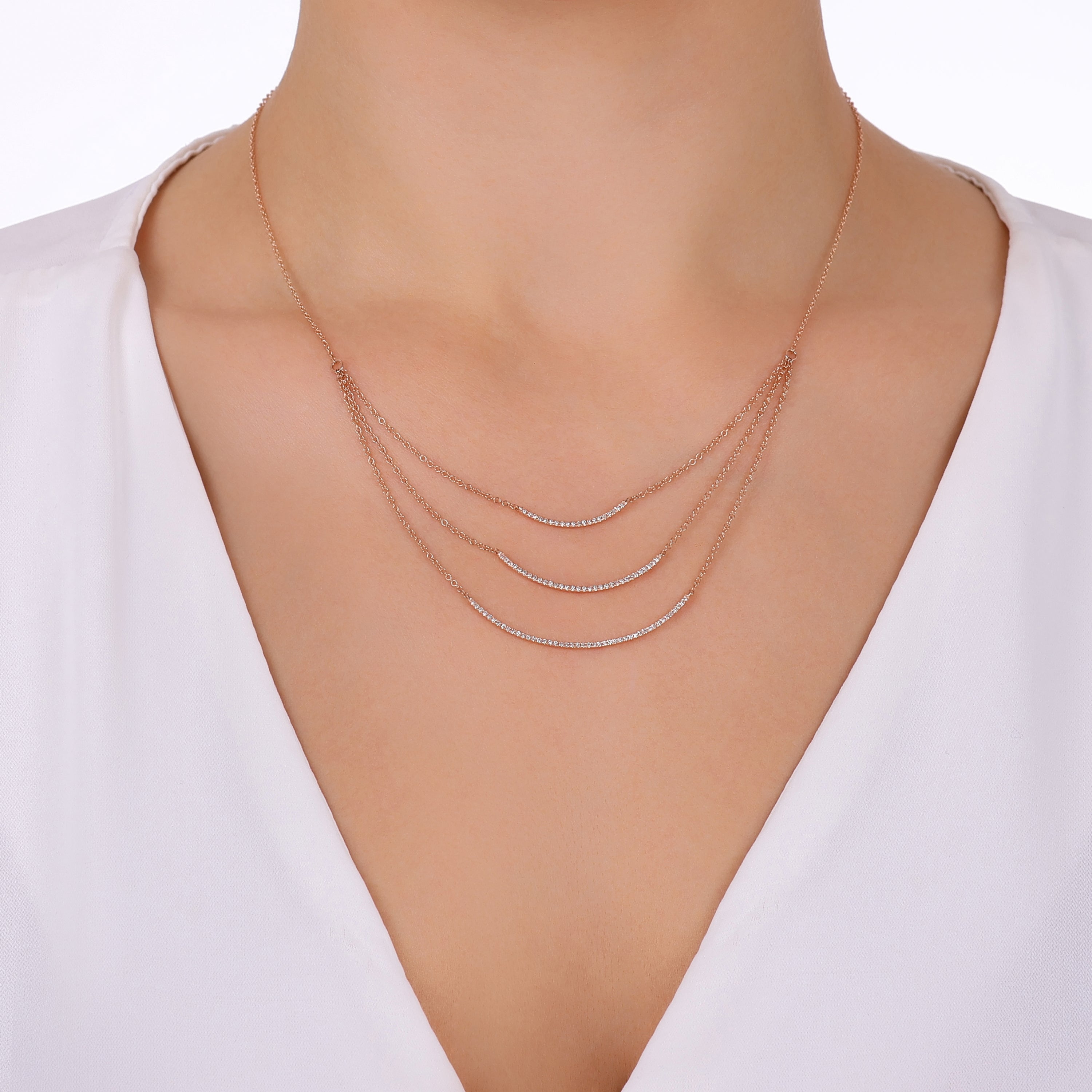 0.25ct Pırlantalı Tasarım Kolye