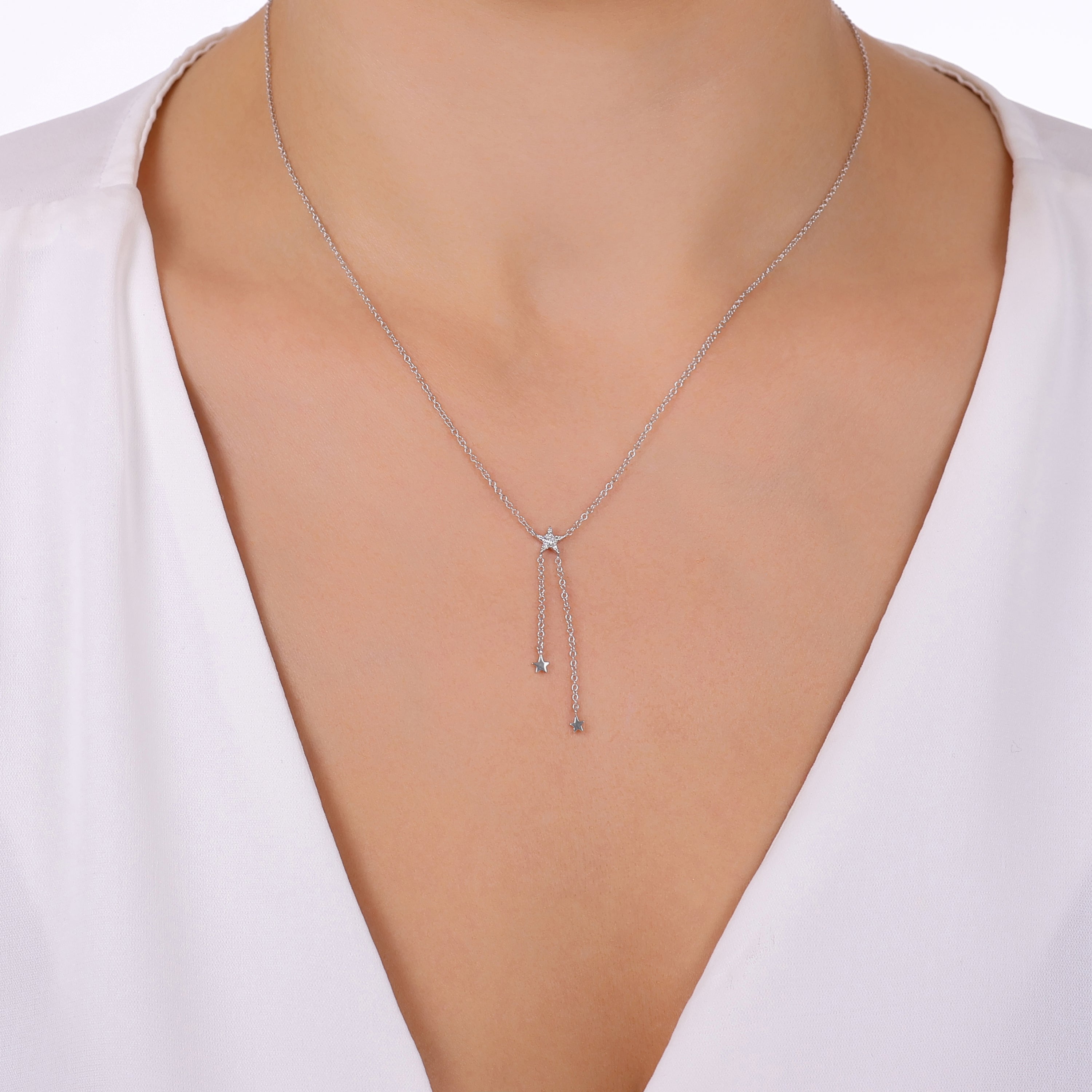 0.03ct Pırlantalı Kolye