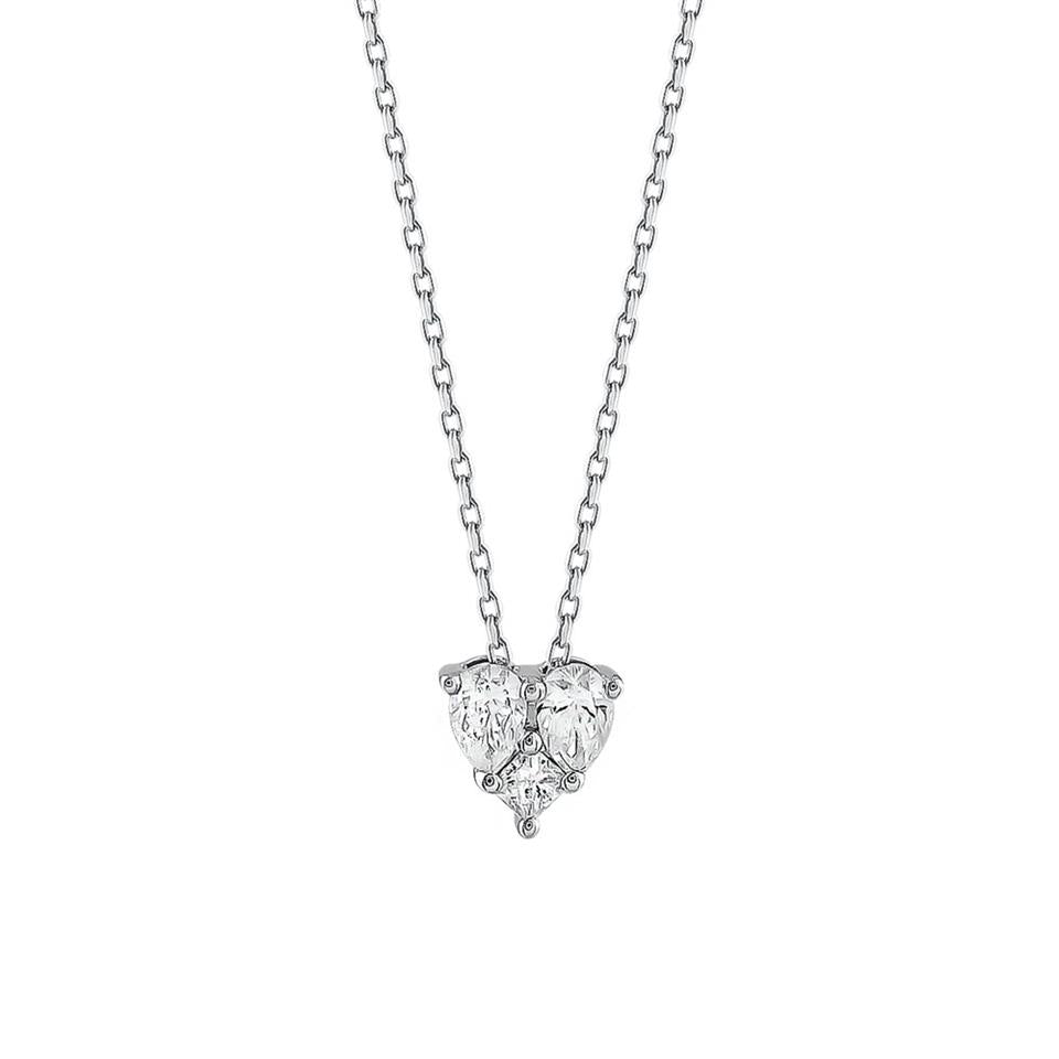 0.27ct Kalp Figürlü Pırlanta Tasarım Kolye