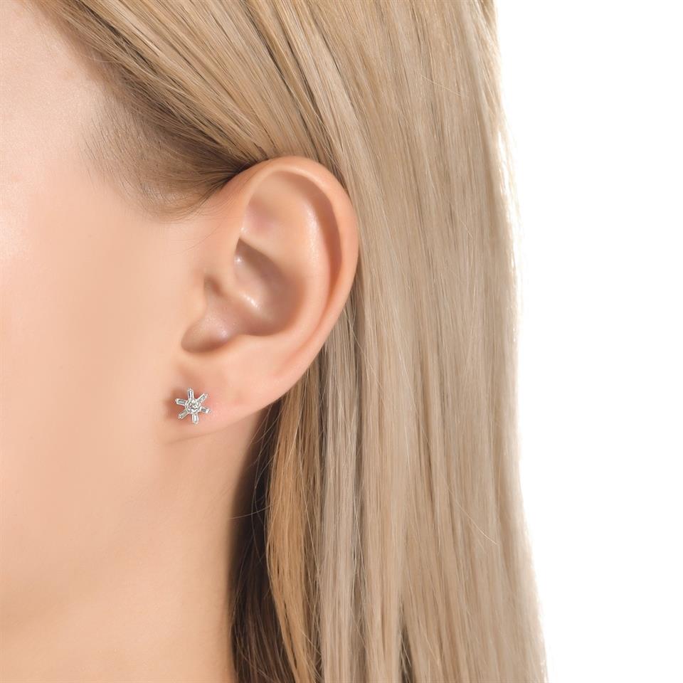 Baget Pırlanta Tasarım Küpe