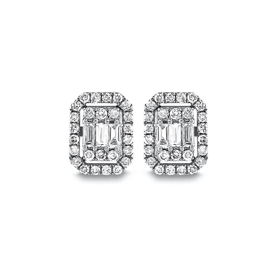 Baget Pırlanta Küpe