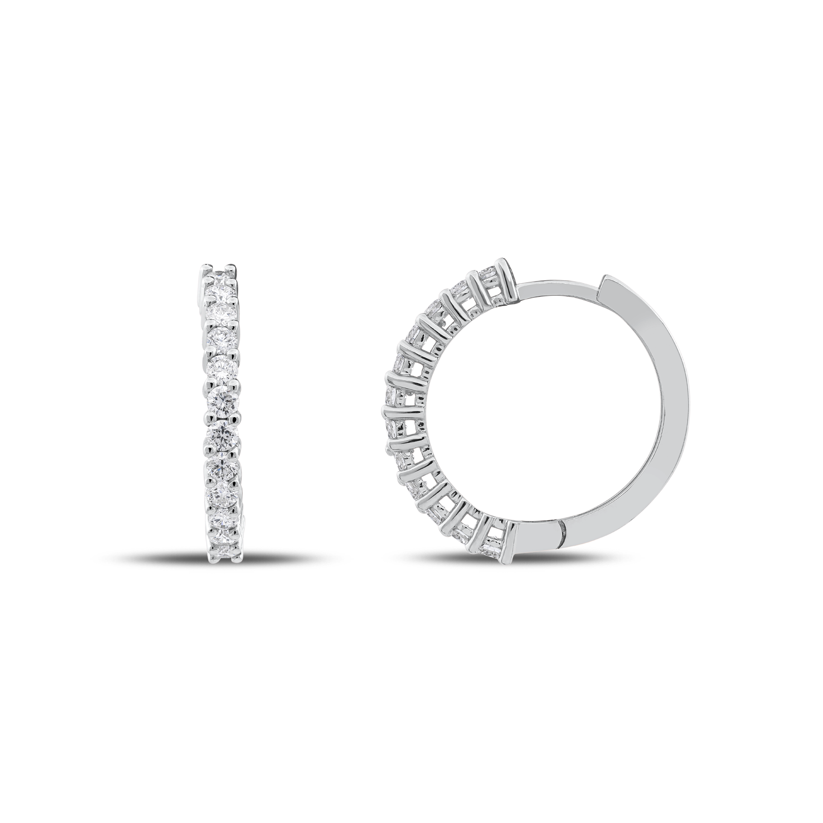 0.81ct Pırlantalı Halka Küpe