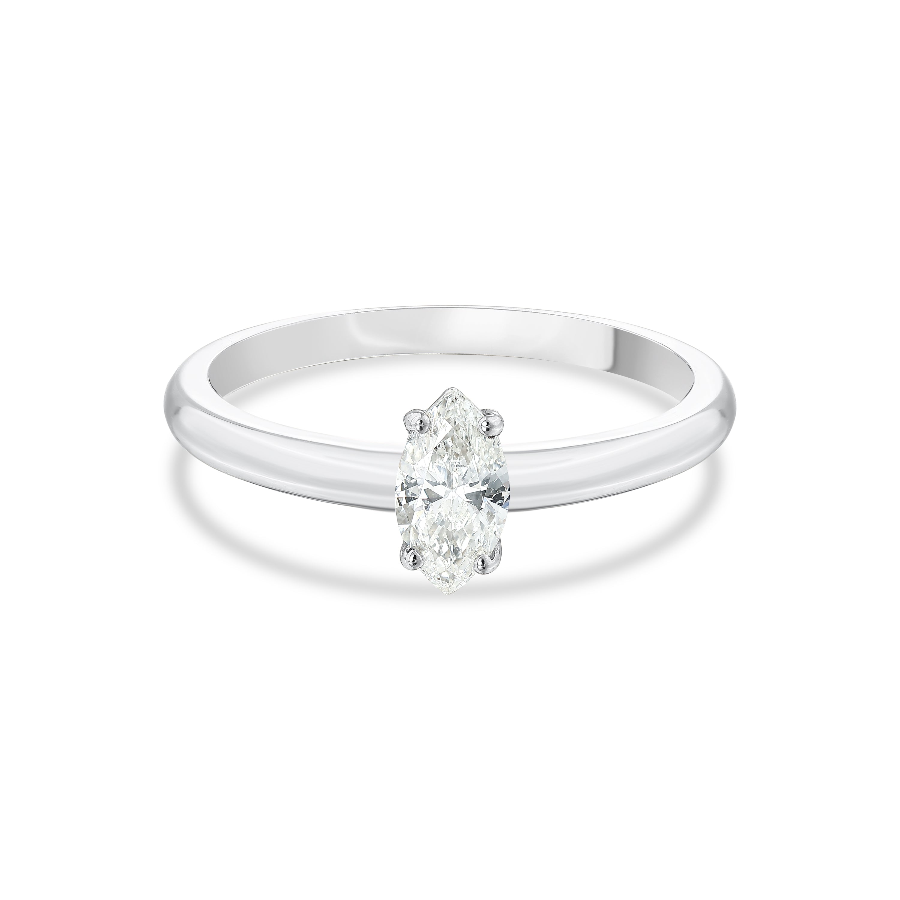0.43ct Markiz Tektaş Pırlanta Yüzük