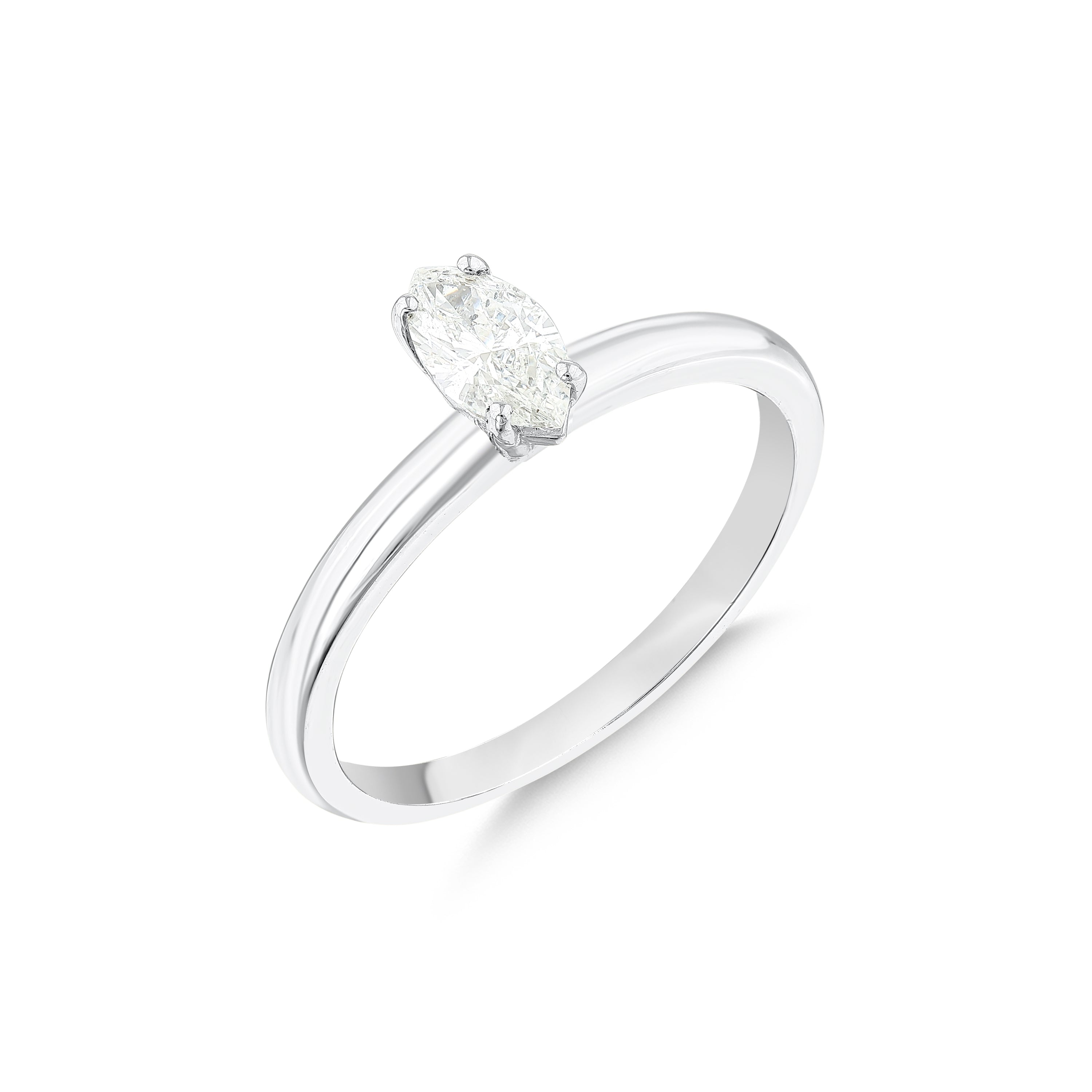 0.43ct Markiz Tektaş Pırlanta Yüzük