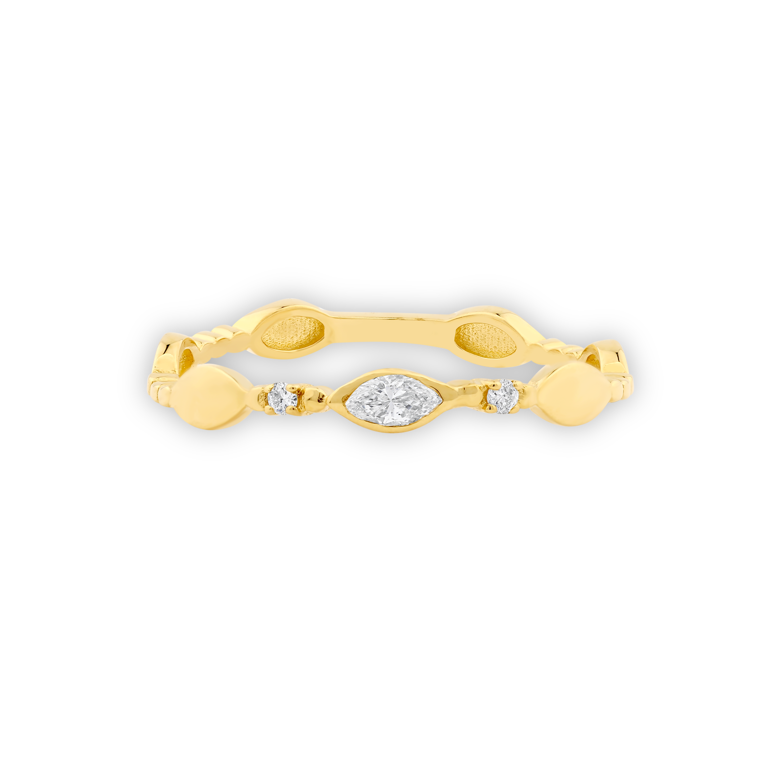 0.11ct Markiz Pırlantalı Yüzük