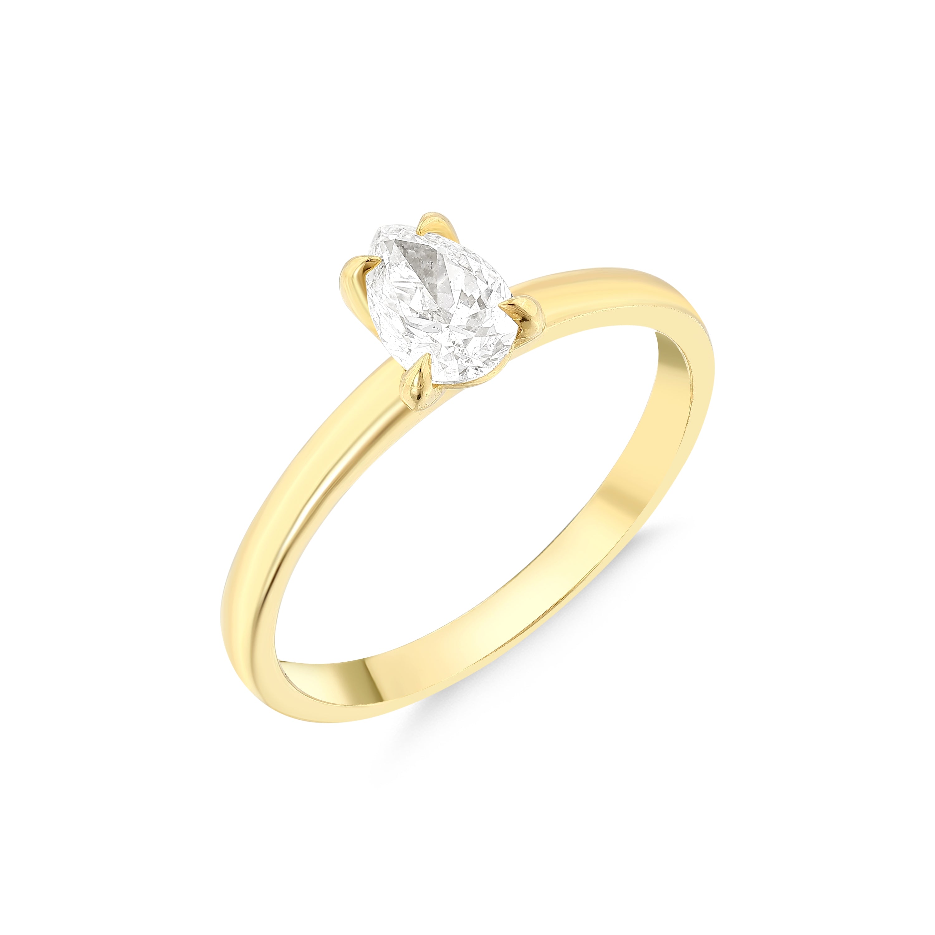 0.51ct Oval Tektaş Pırlanta Yüzük