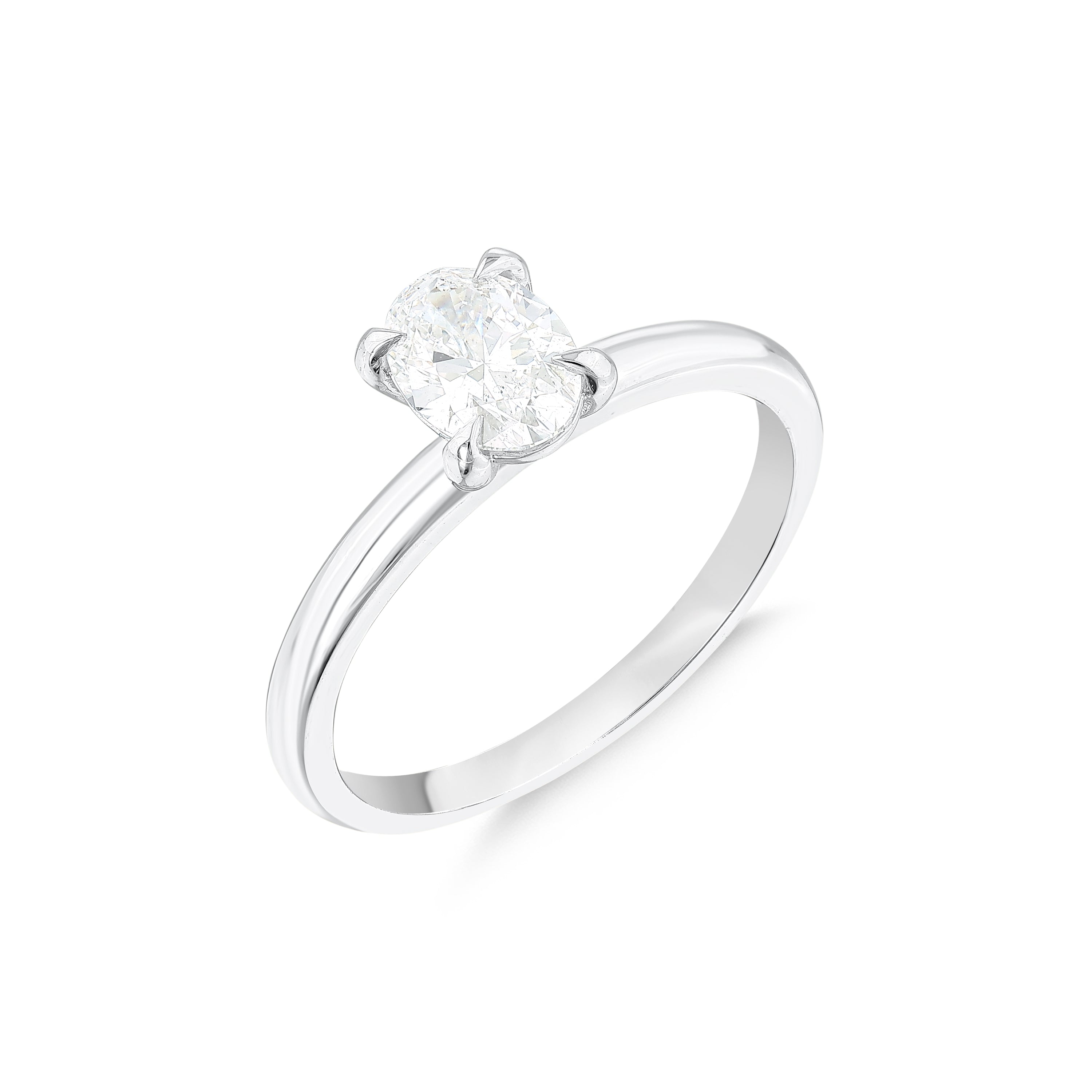 0.70ct Oval Tektaş Pırlanta Yüzük