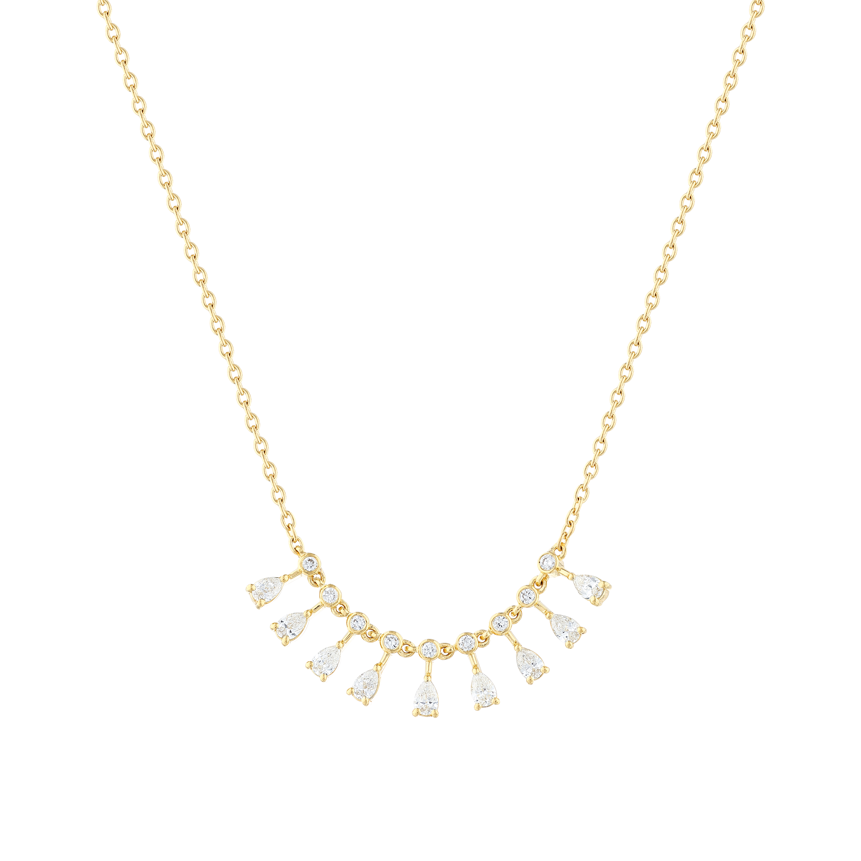 0.80ct Damla Kesim Pırlantalı Choker Kolye