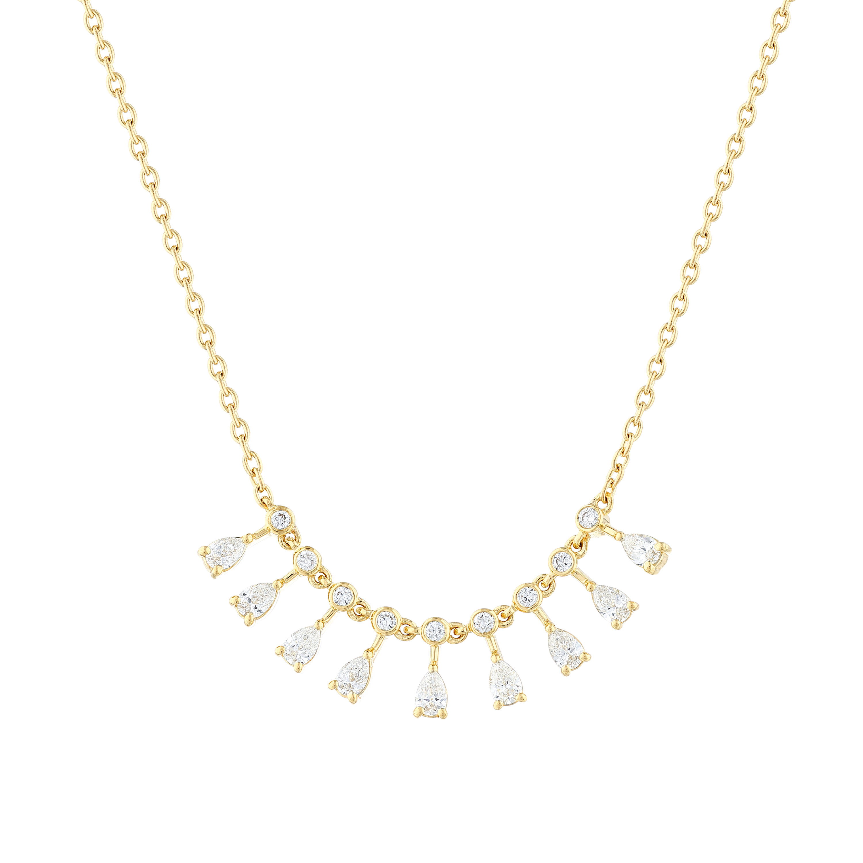 0.80ct Damla Kesim Pırlantalı Choker Kolye