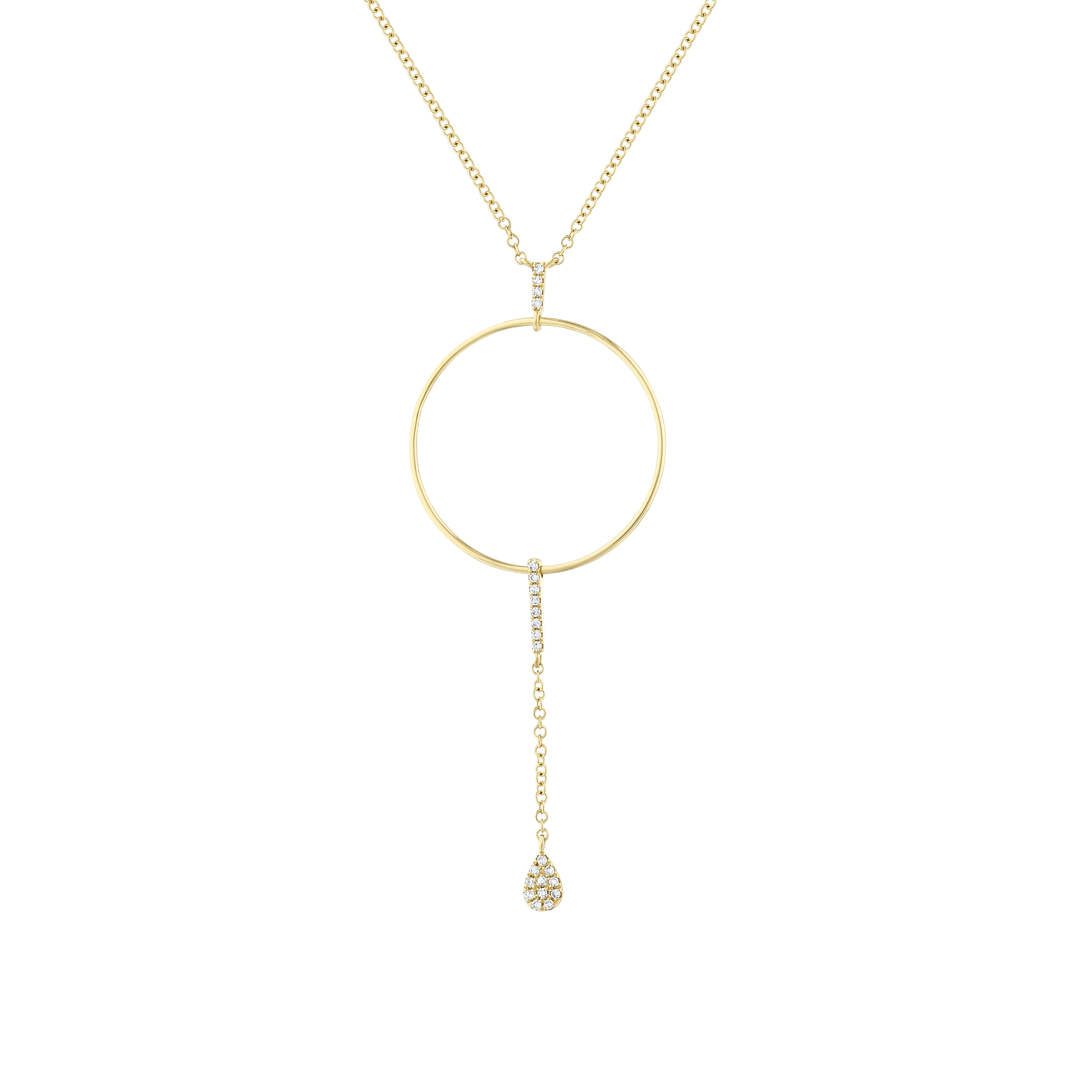 0.07ct Pırlantalı Tasarım Kolye